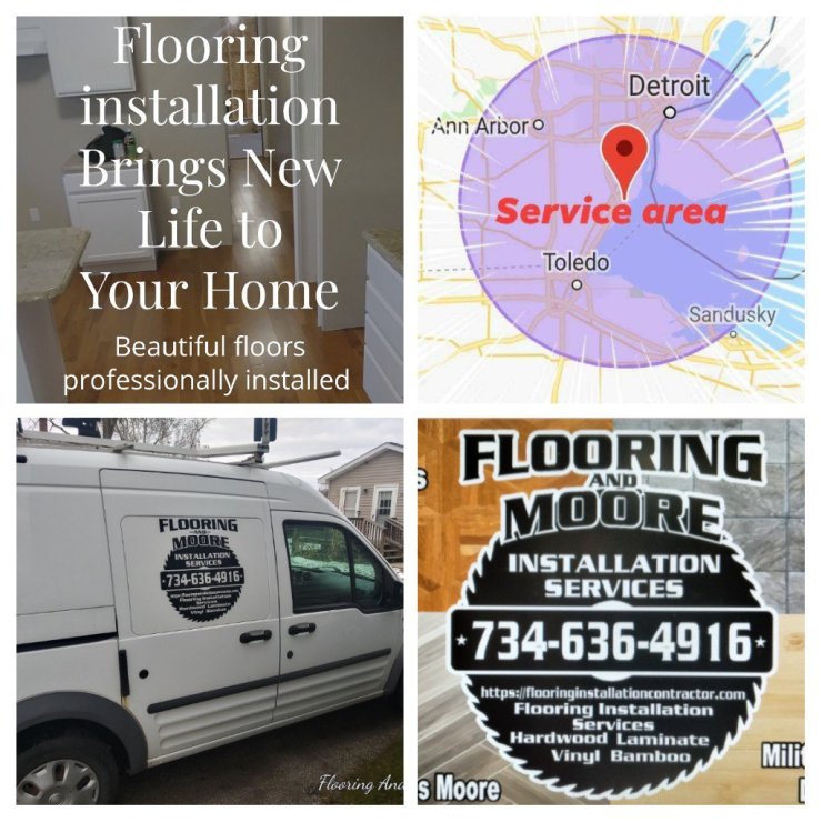 Flooring installation service area logo
