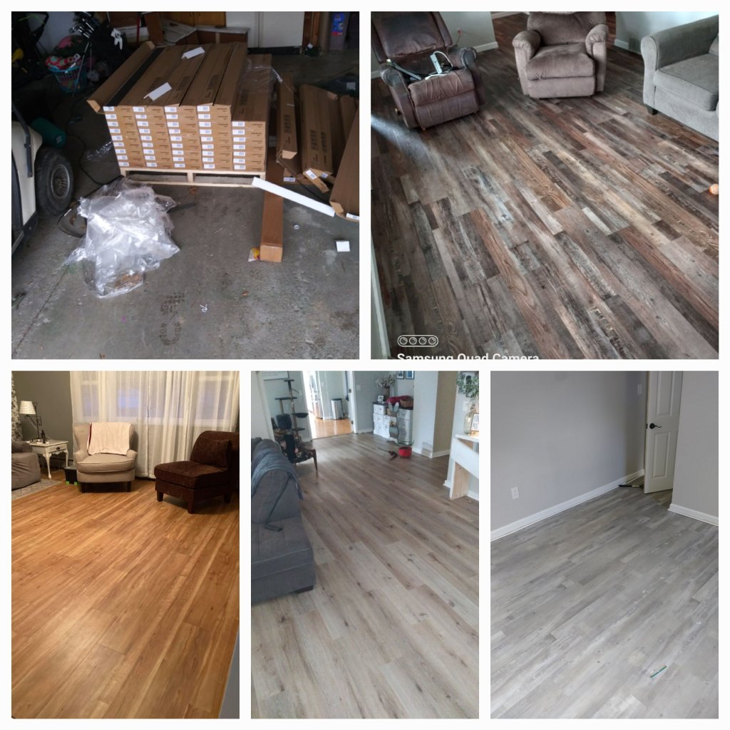 Waterproof luxury vinyl plank flooring